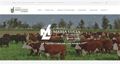 Desktop Screenshot of marialuciadeferrero.com